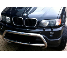 Кенгурятник WT015 (нерж) для BMW X5 E53 1999-2006 рр