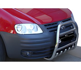 Кенгурятник QT007 (нерж) для Volkswagen Caddy 2004-2010 рр