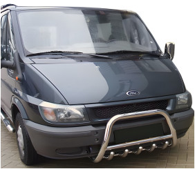 Кенгурятник WT003 (2000-2006, нерж.) для Ford Transit рр