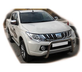Кенгурятник WT005 (нерж) для Mitsubishi L200 2015-2024 рр