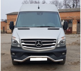 Передня нижня дуга MBSP.07.F3-04.6 (нерж.) для Mercedes Sprinter W906 2006-2018 рр