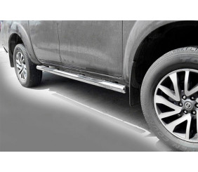 Бічні труби (2 шт., нерж) для Nissan Navara/NP300 2016- рр