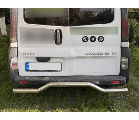 Задній захист AK006 (нерж) для Opel Vivaro 2001-2015 рр