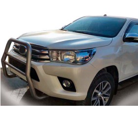 Передній захист QT007 (нерж) для Toyota Hilux 2015- рр