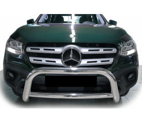 Передній захист WT005 (нерж, 60мм) для Mercedes X class 2017-2020 рр