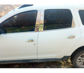 Накладки на ручки (4 шт., нерж.) Carmos - Турецька сталь для Dacia Duster 2018-2024 рр