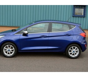 Нижня окантовка вікон (8 шт, нерж) для Ford Fiesta 2017- рр