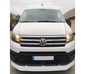 Накладки на решітку (4 шт, нерж) Carmos - Турецька сталь для Volkswagen Crafter 2016- рр