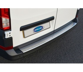 Накладка на задній бампер (Omsa, нерж) Матова для Volkswagen Crafter 2016- рр