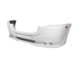 Накладка на передній бампер 4 фари 2006-2011 (під фарбування) для Volkswagen Crafter рр