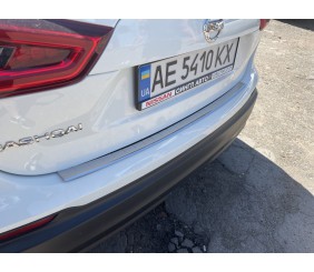 Накладка на задній бампер OmsaLine (2017-2021, нерж) для Nissan Qashqai рр