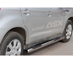 Бічні труби BB002 (2 шт., нерж.) для Mitsubishi Eclipse Cross 2017- рр