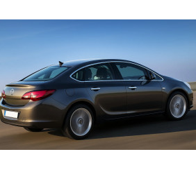 Повна окантовка стекол (Sedan, 12 шт, нерж) для Opel Astra J 2009-2015 рр