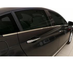 Нижня окантовка вікон (6 шт, нерж.) Carmos - Турецька сталь для Citroen C-5 2008-2017 рр