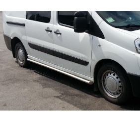 Бічні труби (2 шт., нерж) 60мм, Довга база для Peugeot Expert 2007-2016 рр