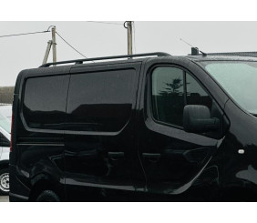 Рейлінги чорні Довга база, пластикові ніжки для Fiat Talento 2016- рр