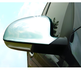 Накладки на дзеркала (2004-2010, 2 шт, нерж) Carmos - Турецька сталь для Seat Alhambra рр