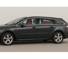 Нижня окантовка вікон (SW, нерж) для Peugeot 508 2010-2018 рр