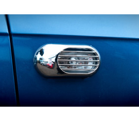 Решітка на повторювач Овал (2 шт, ABS) для Ауди A3 2003-2012 рр