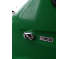 Решітка на повторювач Овал (2 шт, ABS) для Opel Movano 2004-2010 рр