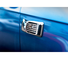 Решітка на повторювач Прямокутник (2 шт, ABS) для Ауди A3 2003-2012 рр