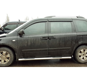 Бічні труби (2 шт., нерж) для Kia Carnival 2002-2013 рр