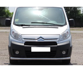 Передній захист ST008 (нерж) для Citroen Jumpy 2007-2017 рр