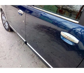 Накладки на ручки (4 шт., нерж.) OmsaLine - Італійська нержавійка для Dacia Lodgy 2012-2022 рр