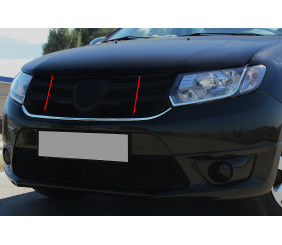 Накладка під решітку (1 шт, нерж.) для Dacia Sandero 2013-2020 рр