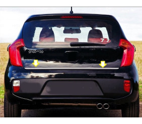 Кромка багажника (нерж.) для Kia Picanto 2011-2016 рр