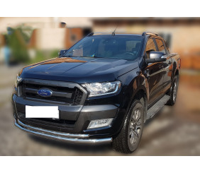 Передній захист ST014 (нерж.) d60/42 для Ford Ranger 2011-2022 рр