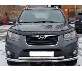 Передній захист ST014 (нерж.) d60/42 для Hyundai Santa Fe 2 2006-2012 рр