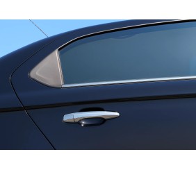 Накладки на ручки (4 шт, нерж) Carmos - Турецька сталь для Peugeot 301 2012- рр