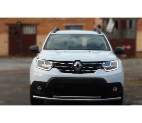 Передній захист ST014 (нерж.) d60/42 для Renault Duster 2008-2017 рр