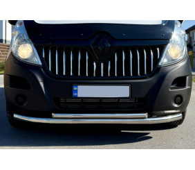 Передній захист ST014 (нерж.) d60/42 для Renault Master 2011-2023 рр