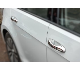 Накладки на ручки (4 шт, нерж) Carmos - Турецька сталь для Volkswagen Golf 7/E-Golf 2012-2020 рр