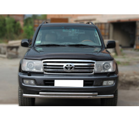 Передній захист ST014 (нерж.) d60/42 для Toyota Land Cruiser 100 1998-2007 рр