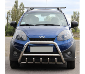 Кенгурятник WT003 (нерж) для Chery Beat 2009-2015 рр