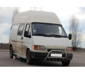 Кенгурятник WT003 (нерж) для Ford Transit 1991-2000 рр