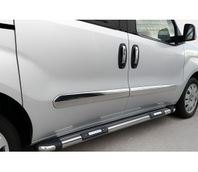 Молдинг дверний (4 шт, нерж) Carmos - Турецька сталь для Opel Combo 2012-2018 рр