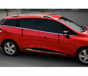 Окантовка вікон (Sport Tourer, 8 шт, нерж) для Renault Clio IV 2012-2019 рр