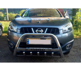 Кенгурятник WT004 (нерж) для Nissan Qashqai 2007-2010 рр
