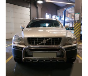 Кенгурятник WT004 (нерж) для Volvo XC90 2002-2014 рр