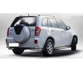 Задні подвійні куточки AK003-double (2 шт., нерж) для Chery Tiggo 3 2005- рр