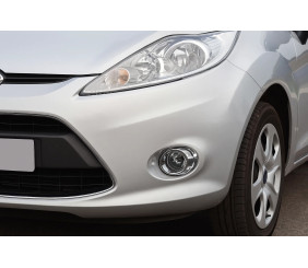Накладки на туманки (2 шт, пласт) для Ford Fiesta 2008-2017 рр