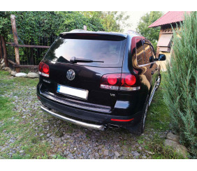 Задній захист AK002 (2 шт., нерж) для Volkswagen Touareg 2002-2010 рр