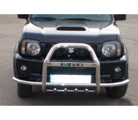 Кенгурятник з вусами QT007 (нерж) для Suzuki Jimny 1998-2018 рр