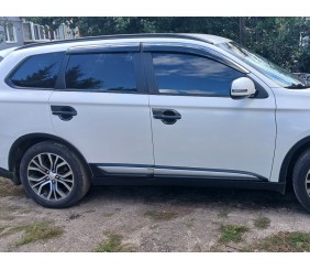 Рейлінги (2 шт) Чорні для Mitsubishi Outlander 2012-2021 рр