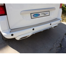 Накладка на задній бампер Omsa Line (нерж.) для Citroen Berlingo 2008-2018 рр