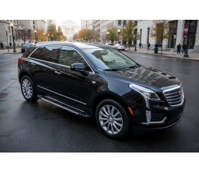 Бокові пороги RedLine V1 (2 шт., алюміній) для Cadillac XT5 2016- рр